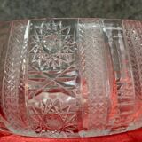 Chiseled crystal cup circa 1970