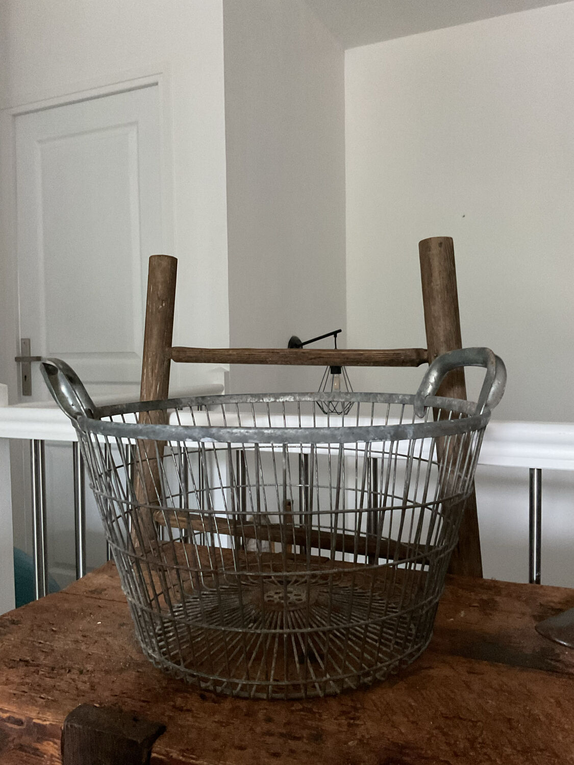 Industrial metal basket