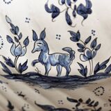 Potiche lamp base, in Moustiers earthenware, 18th century