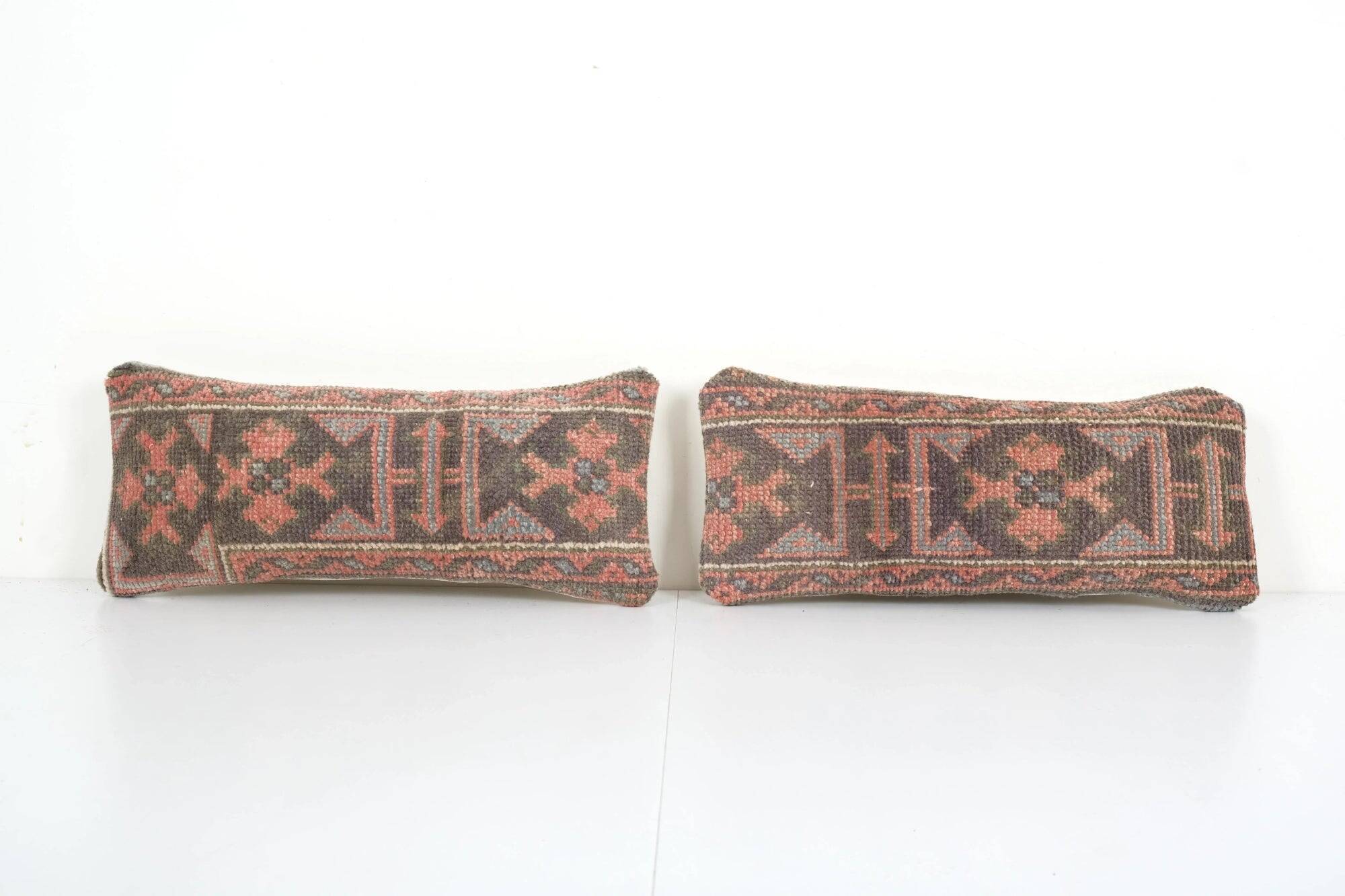Set of 2 vintage Turkish cushion covers 51x20 cm