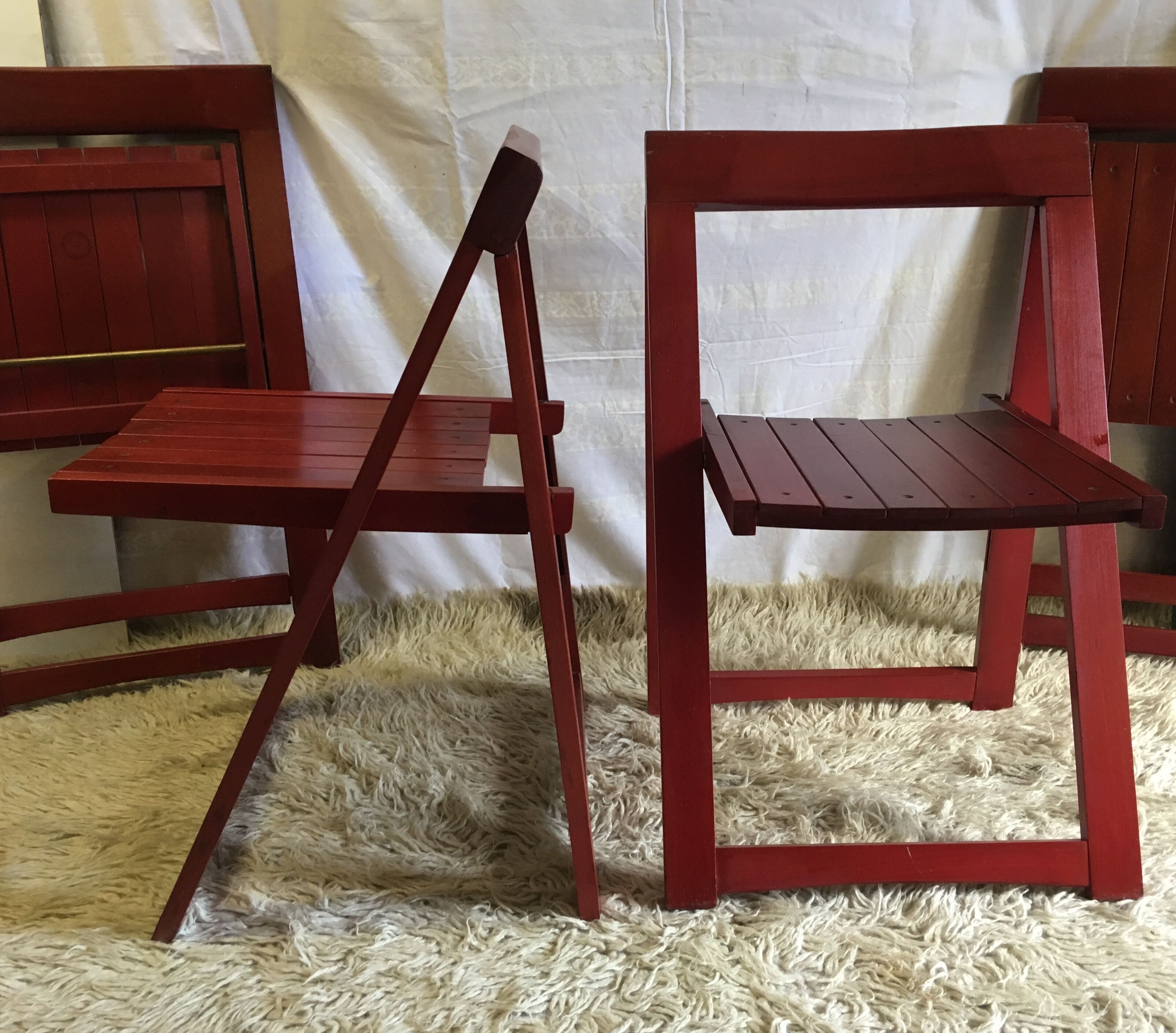 Set of 4 folding chairs 60