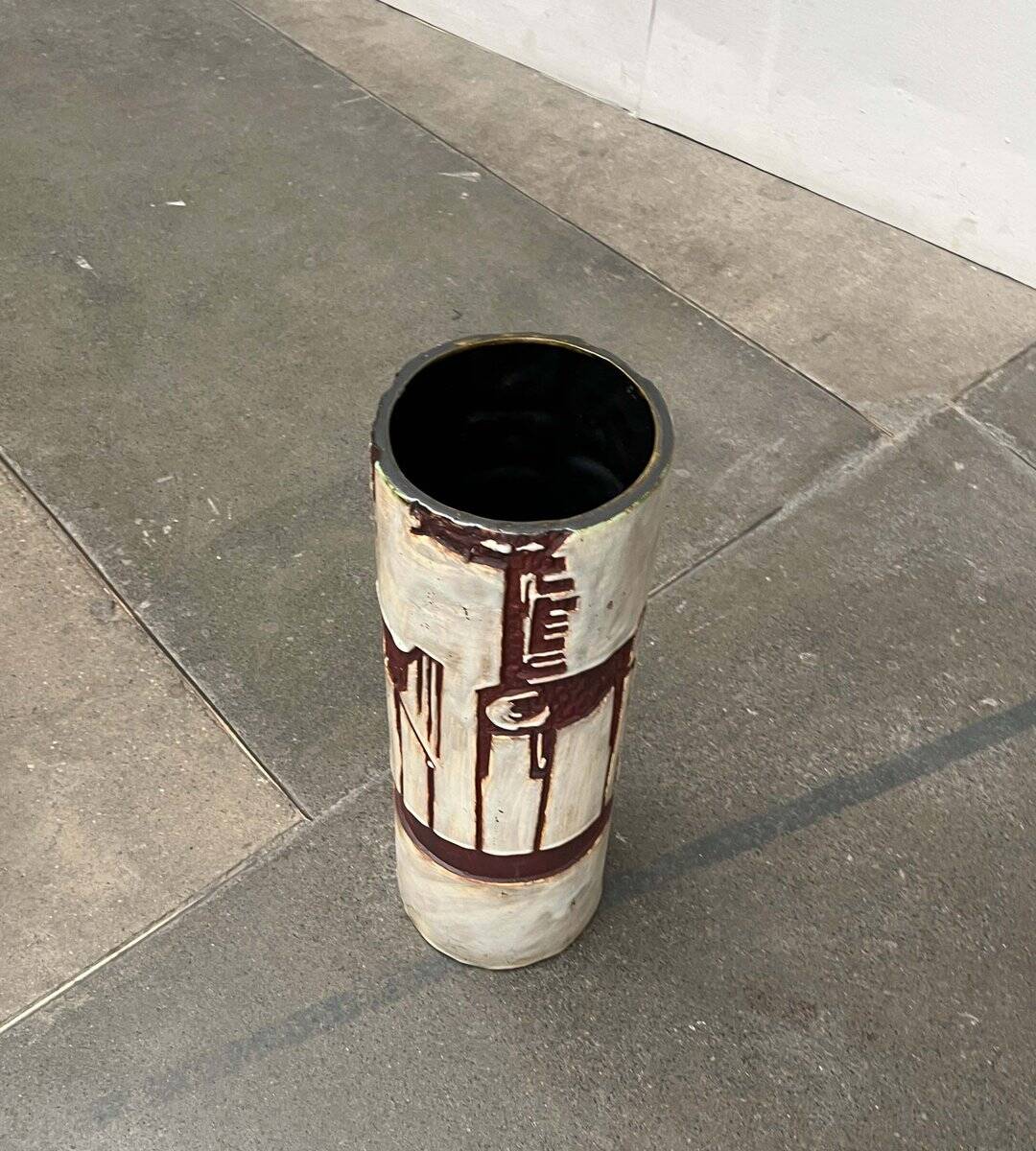 Mid-Century Modern German Studio Pottery Floor Vase by Helmut Friedrich Schäffenacker for Schäffenacker Keramik, 1960s