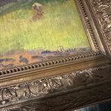 Painting on panel signed Raoul Dosque
