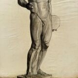 Nu académique à l’Antique par Berger dit Lheureux Biloul Beaux-Arts XXe