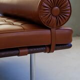 Barcelona day bed by Mies van der Rohe for Knoll - cognac leather