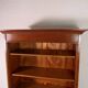 Antique oak open bookcase
