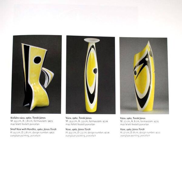 Vase Vintage • ''Wasp'' • János Török • Zsolnay • 1950