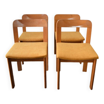 4 chaises style brutaliste années 70