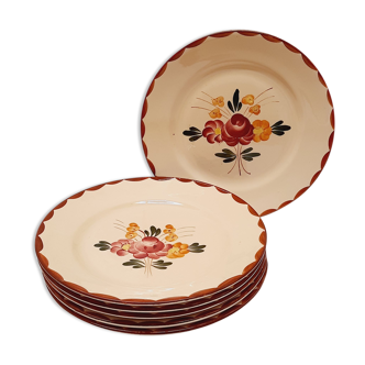 Set 6 flat plates Longchamp