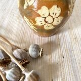 Pitcher jug, flowered pottery