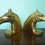 2 Horse-shaped bookends  in brass