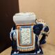 Ceramic enamelled elephant ashtray and pocket tray