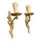 Pair of antique wall candle holders