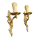 Pair of antique wall candle holders