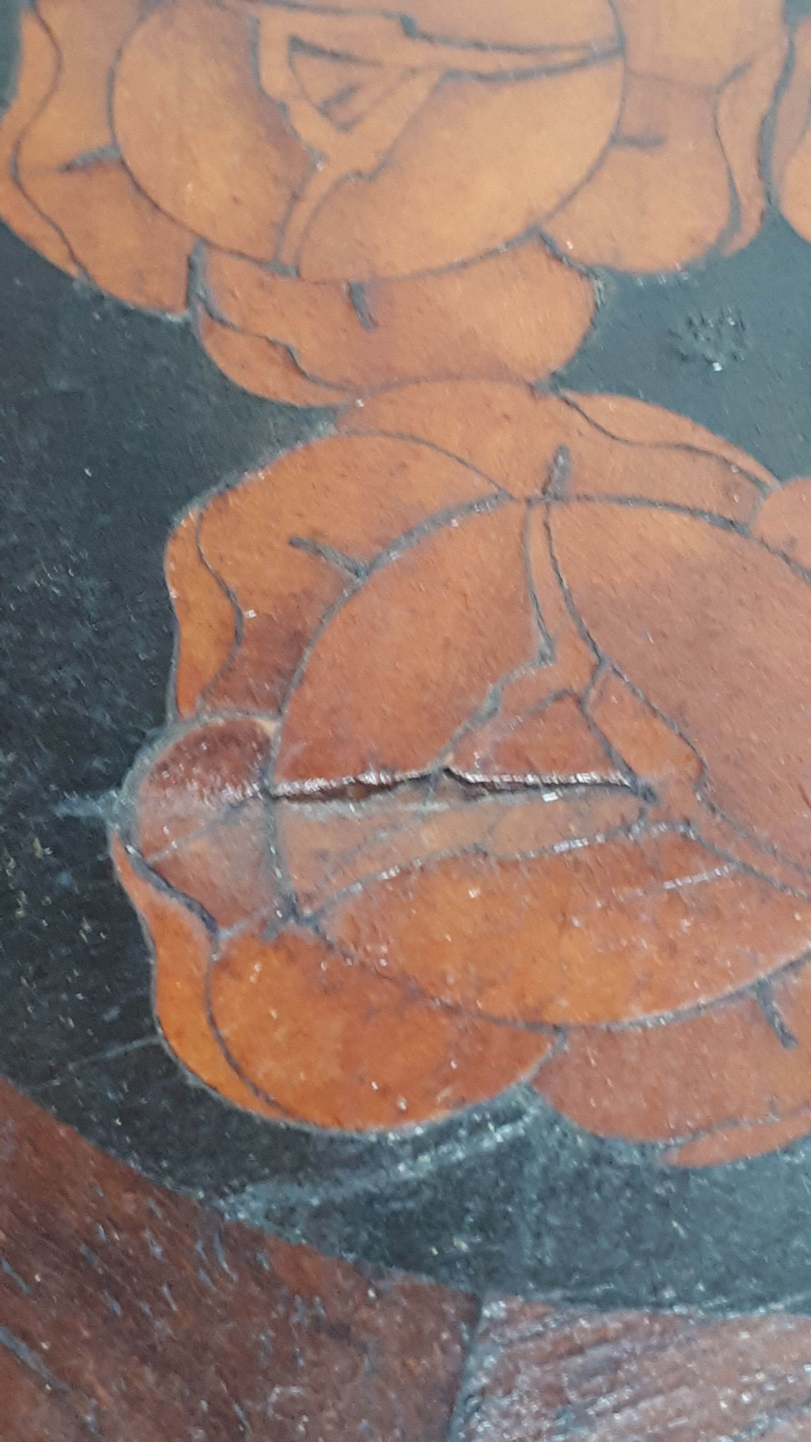 1930 art deco wood marquee pedestal table