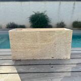 Travertine planter