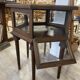 Petit meuble vitrine d'exposition en bois