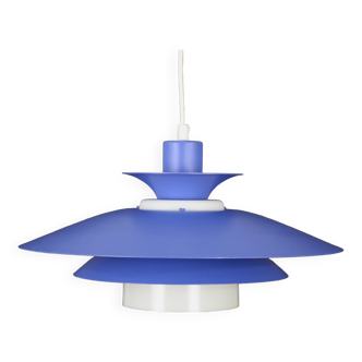 Lampe design bleue de jeka metaltryk modèle stine - danemark 1970 - 100 % originale