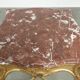 Antique French side table with marble tabletop from the 19th century