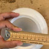 Globe 20cm en verre blanc