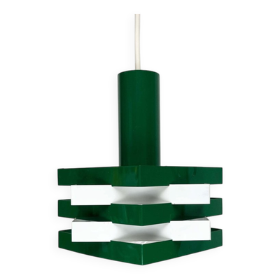 Suspension lamellaire en métal moderne du milieu du siècle dans le style de J. J. M. Hoogervorst pour Anvia, années 1960