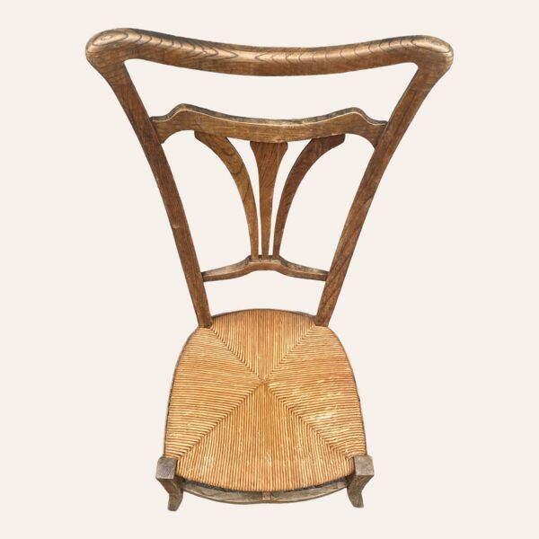 Ancienne chaise de nourrice Art Nouveau