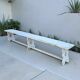 French wooden farmhouse bench / garden bench / 1960s