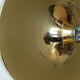 Pair of golden wall lights Flush Lights, Germany 1970s