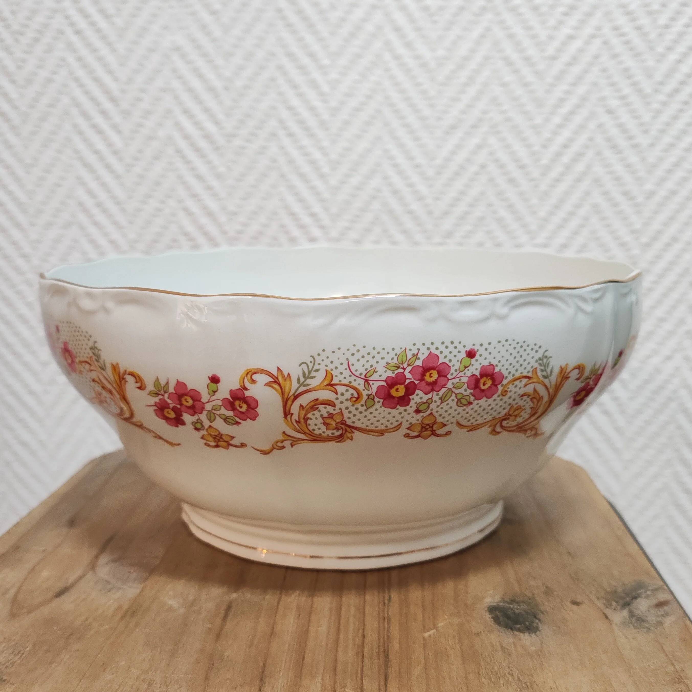Porcelain salad bowl Digoin