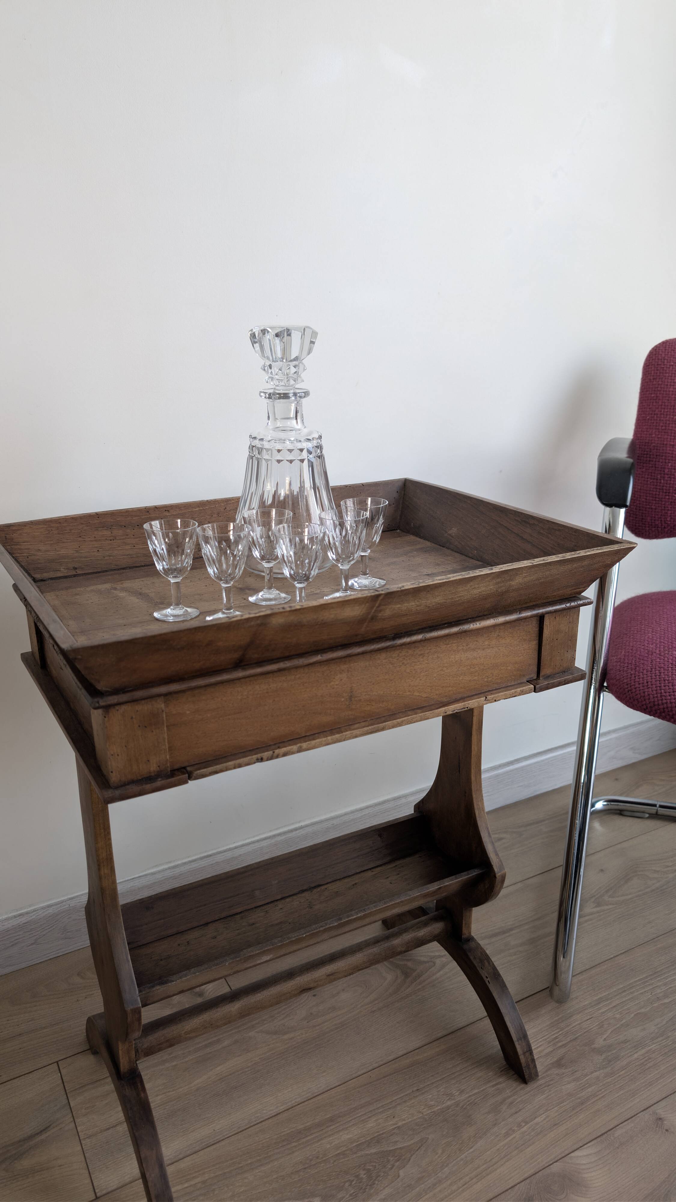 Baccarat crystal liqueur service – refined set - 7 pieces