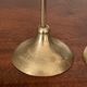 Scandinavian candlesticks in vintage brass