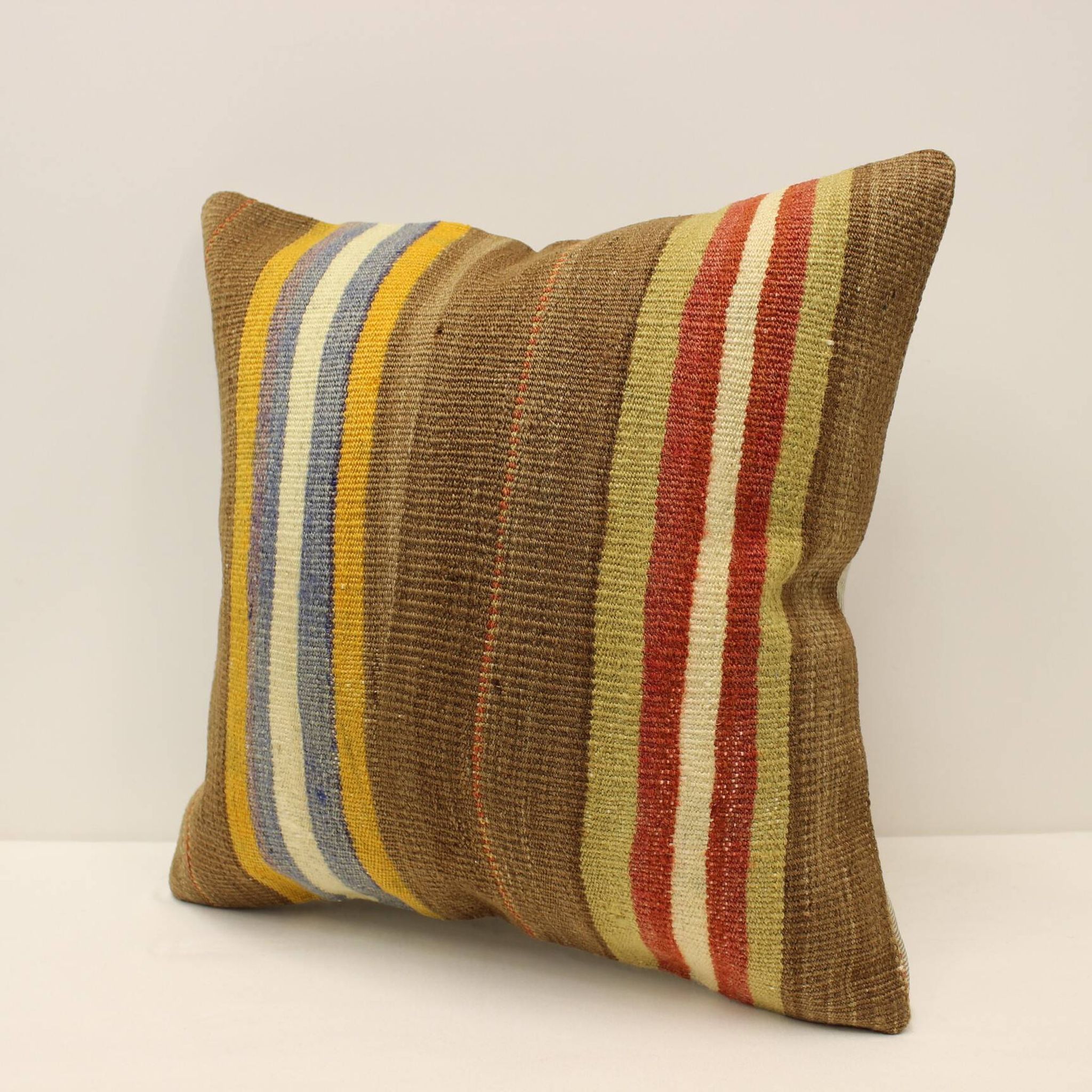 Coussin kilim turc, 40x40 cm