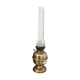Old-fashioned brass standing oil lamp