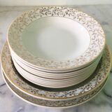 Porcelain plate service x 10 people