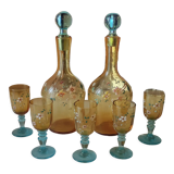 Old enamelled liquor service