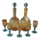 Old enamelled liquor service