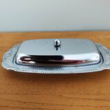 Vintage aluminium butter dish