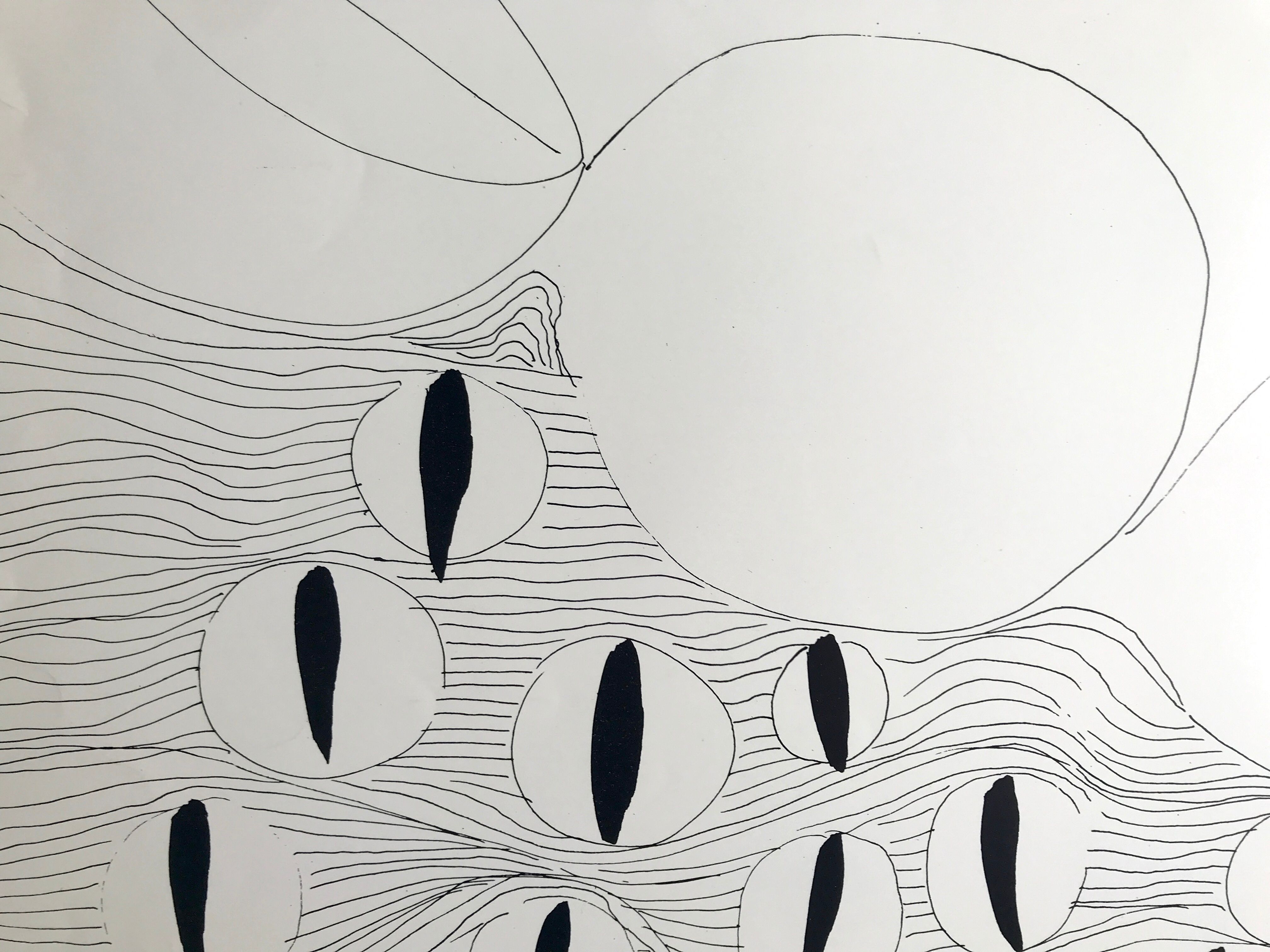 Original silkscreen poster by alberto guzman, galerie attali, 1975