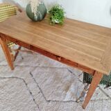 Antique wooden farmhouse table and drawers
