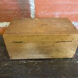 Antique box wooden box with vintage lock