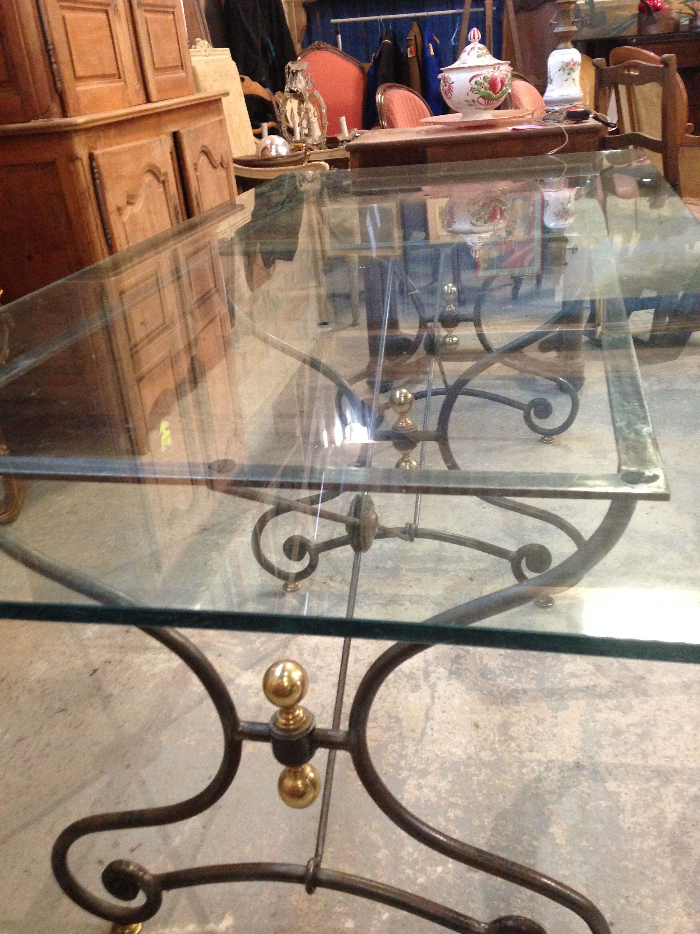Modern glass table