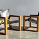 rare bohemian saddle leather safari easy chairs, 1970s