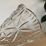 Transparent chiseled vase