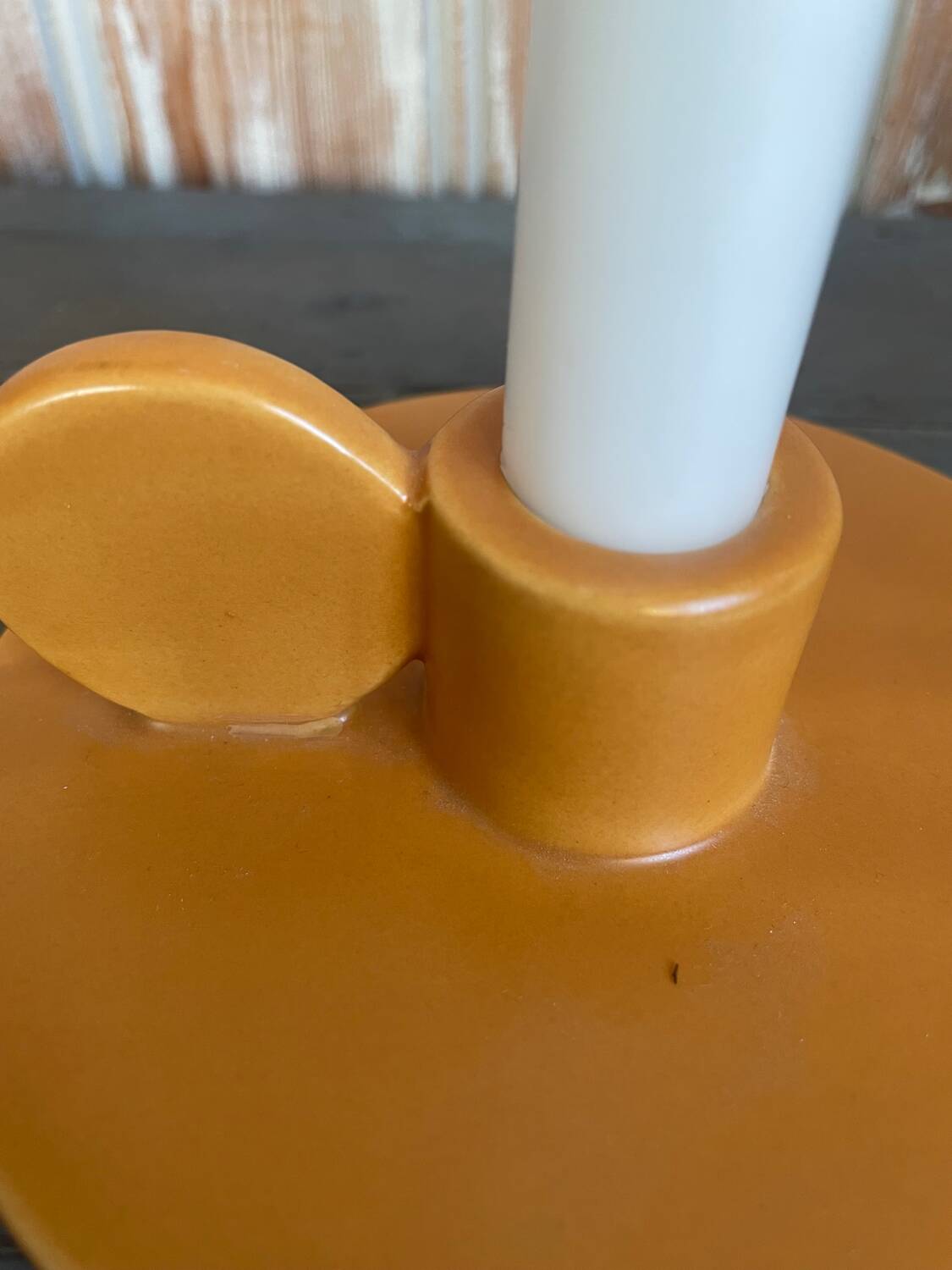 Organic candle holder