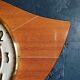 Formica vintage asymmetrical silent wall clock "bayard mahogany"