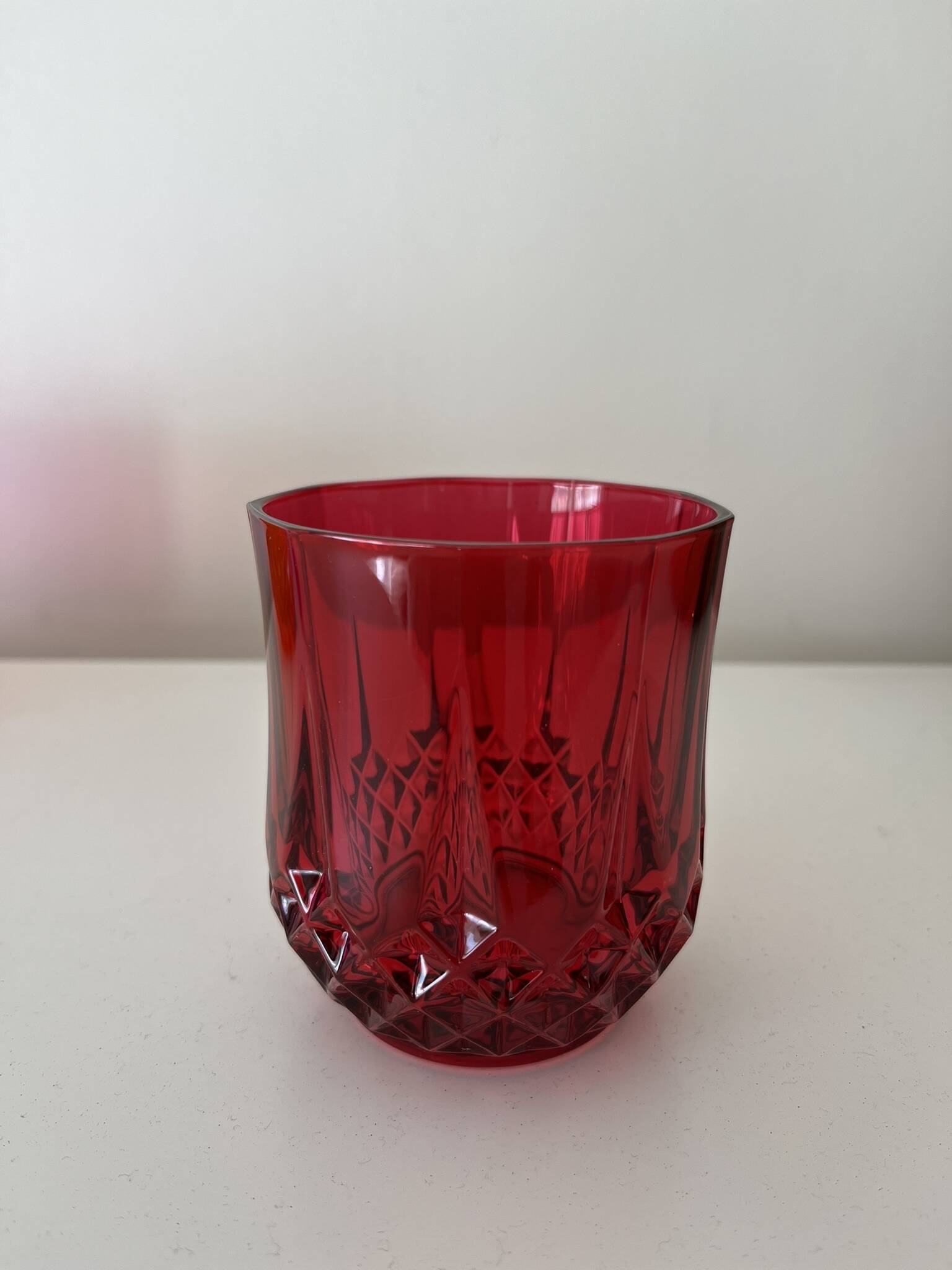 Verre en cristal d'arques vintage