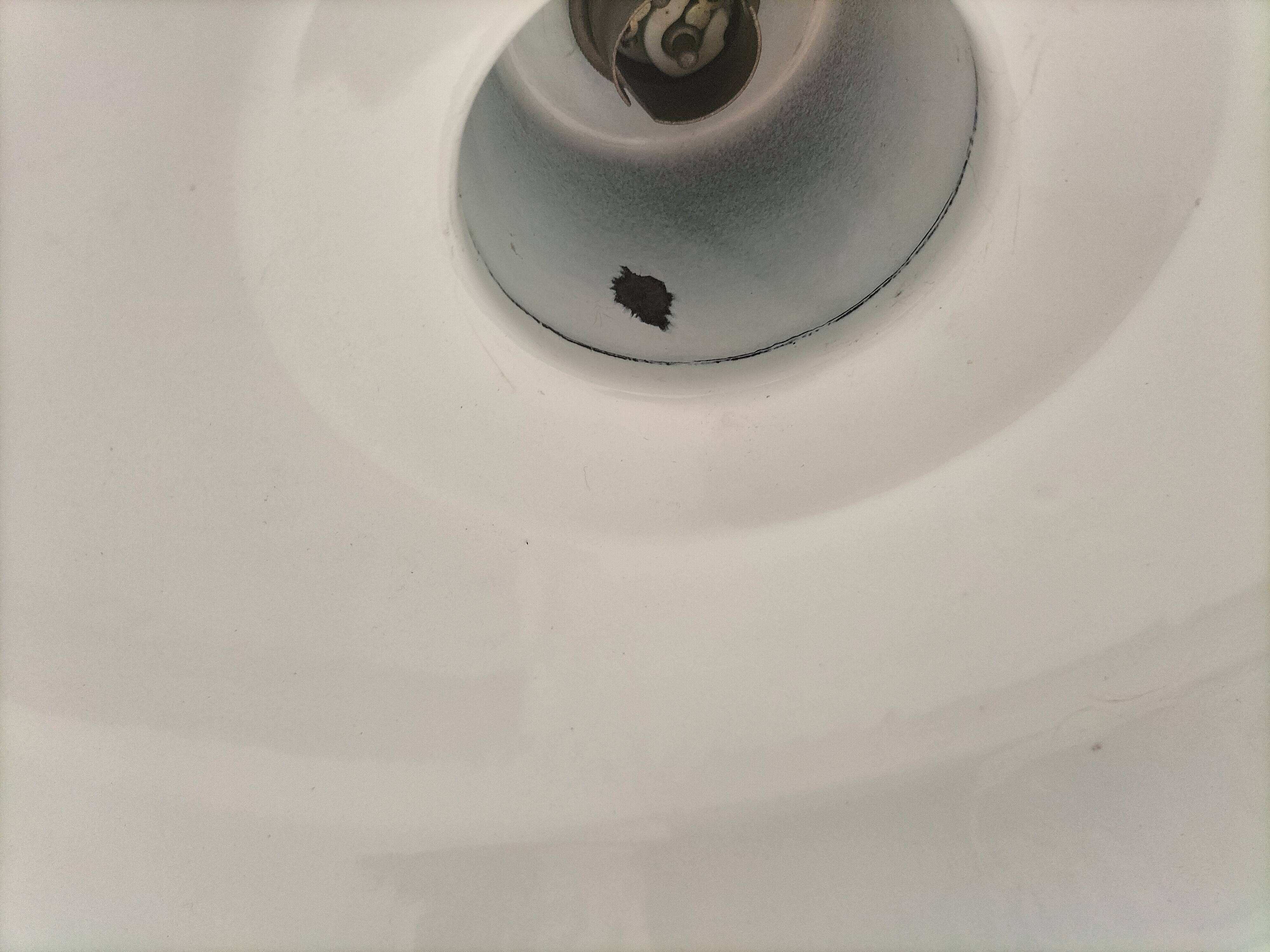 Enameled sheet metal pendant lights