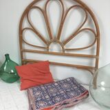Vintage rattan headboard