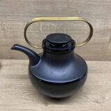 Rosenthal Black Ceramic Teapot – 1980s Limited Edition, Signed