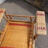 Wicker lounge chair